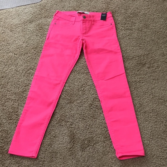NWT! ABERCROMBIE & FITCH Size 27 pink skinny jeans - Picture 1 of 9